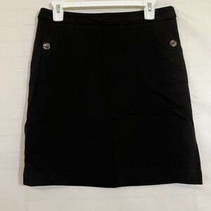 David‎ Lawrence Skirt Black NWT Size 10 Button Pocket Closet Staple Career Work